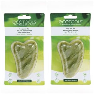 NEW EcoTools Eco Tools Jade Body Gua Sha Stone Massage Scalloped Edge Tool Full